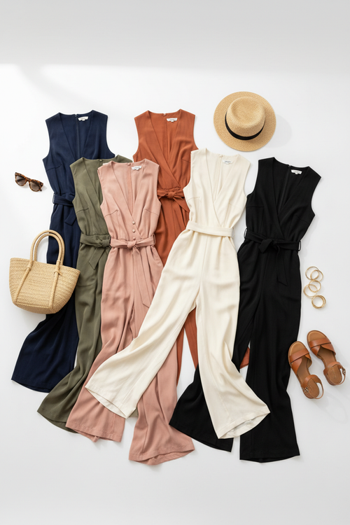 Wide-Leg Jumpsuits